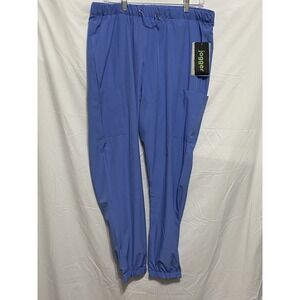 GT Performance Scrub Jogger Pants XL Blue Stretch Medical Uniform
